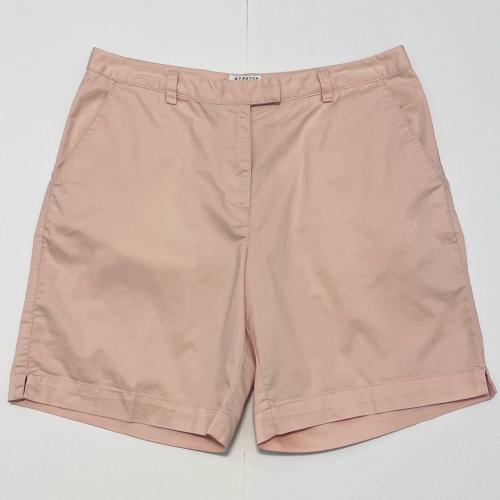 Adidas Stretch Women's Light Pink Bermuda Shorts Size 10